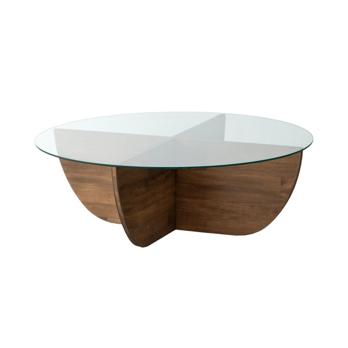 Hanah Home Lily Wood - Walnut Mesa de centro Hanah Home Lily Wood - Walnut Mesa de centro